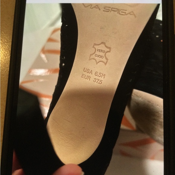 VIA SPIGA BLACK SUEDE BOOTIES - Picture 8 of 9